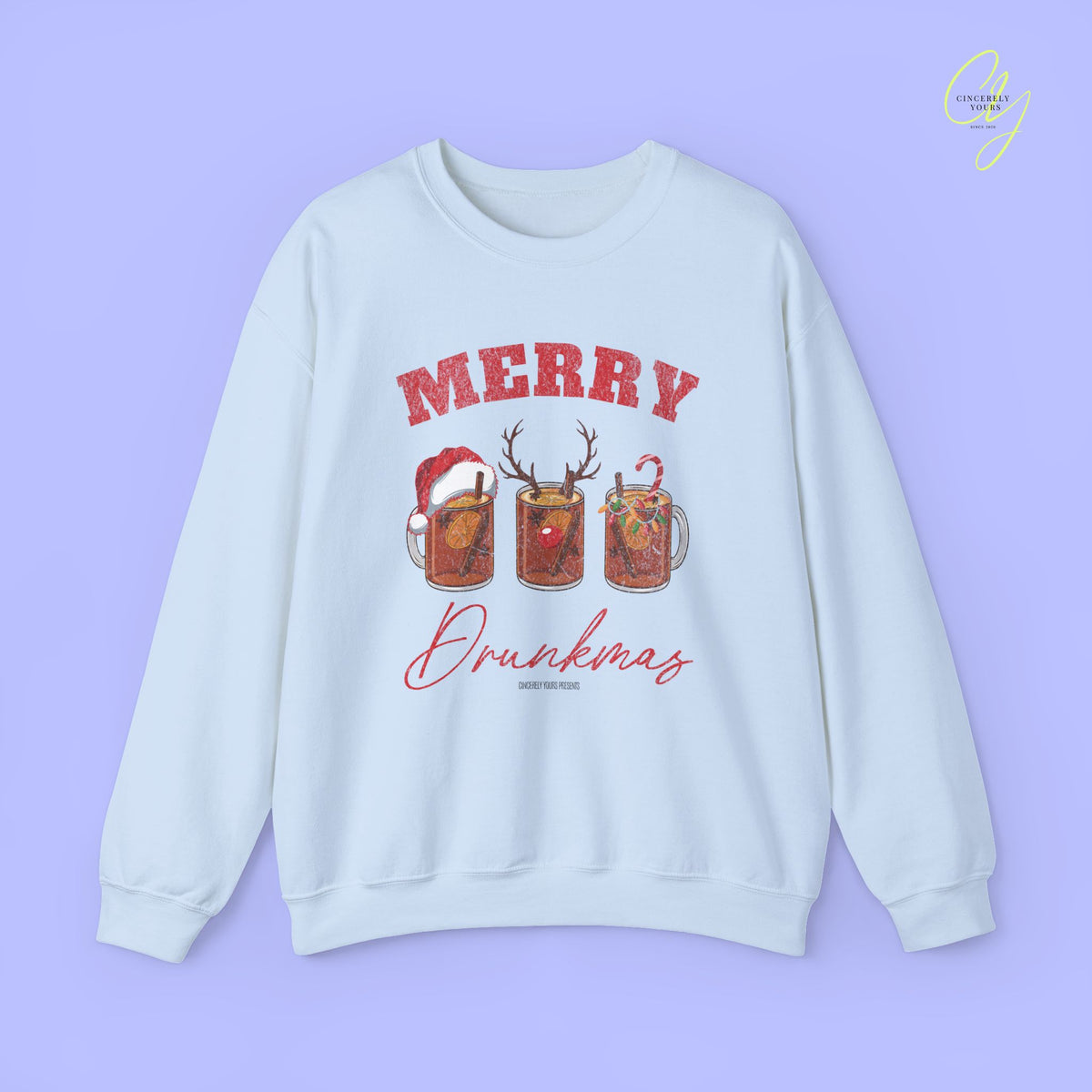 Christmas Sweatshirt | Merry Drunkmas Mulled Wine