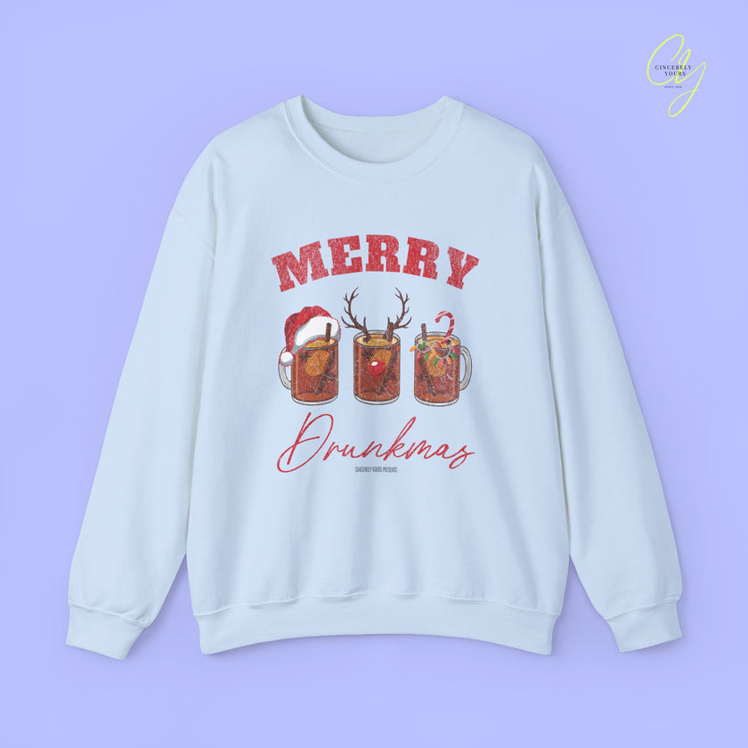 Christmas Sweatshirt | Merry Drunkmas Mulled Wine