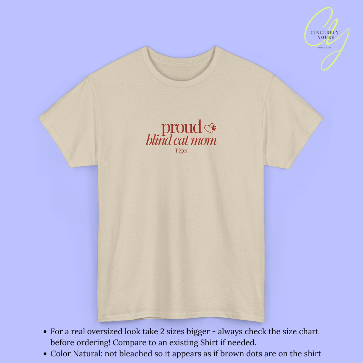 Cat Shirt | Proud Blind Cat Mom