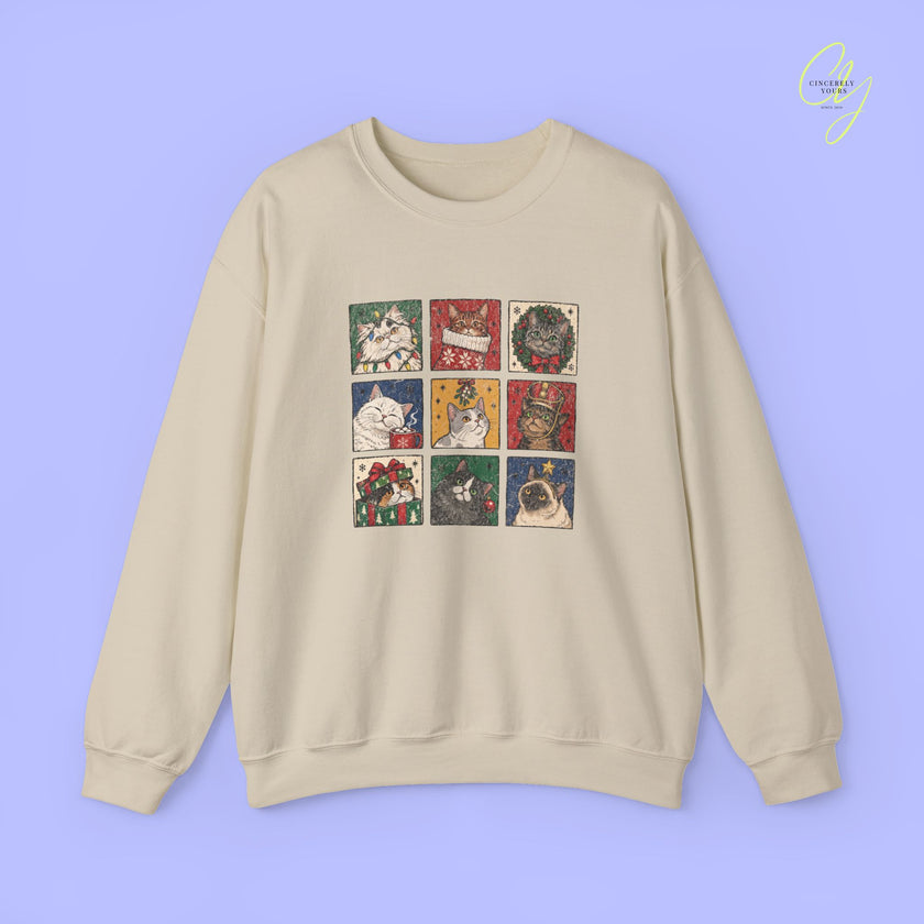 Cat Sweatshirt | Christmas Cats