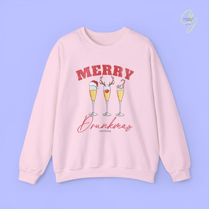 Christmas Sweatshirt | Merry Drunkmas Prosecco