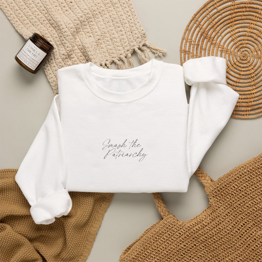 Cat Sweatshirt | Smash The Patriarchy