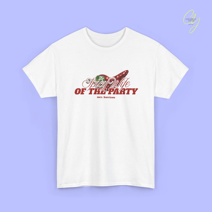 JGA Shirt Braut | Spicy Wife the Party Bachelorette Shirt (customized)