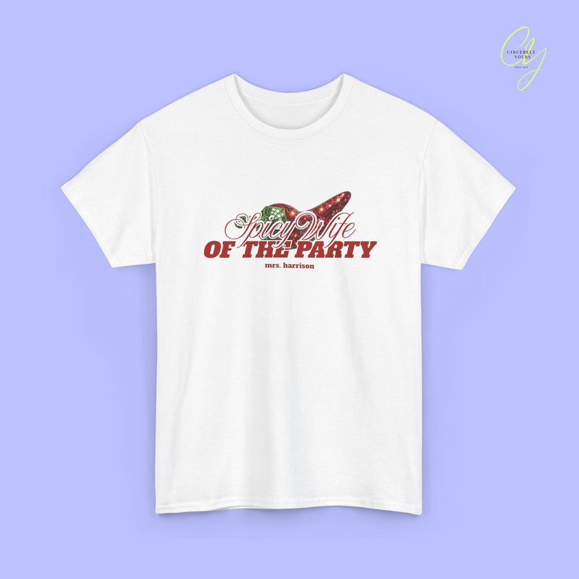 JGA Shirt Braut | Spicy Wife the Party Bachelorette Shirt (customized)