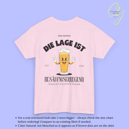 Die Lage ist besäufniserregend Malle Shirt - Bierkrug Masskottchen (Customizable)