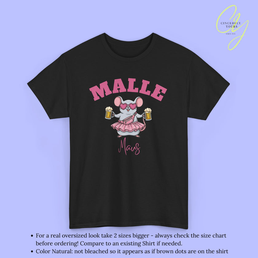 Malle Party Shirt — Malle Party Maus Bierkrug Bauchtasche (Customizable) Cincerely Yours