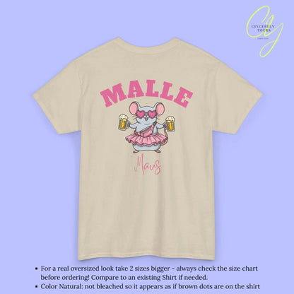 Malle Party Shirt — Malle Maus pinke Bauchtasche Bierkrüge (Customizable) Cincerely Yours