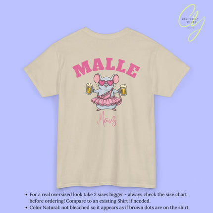 Malle Party Shirt — Malle Maus pinke Bauchtasche Bierkrüge (Customizable) Cincerely Yours