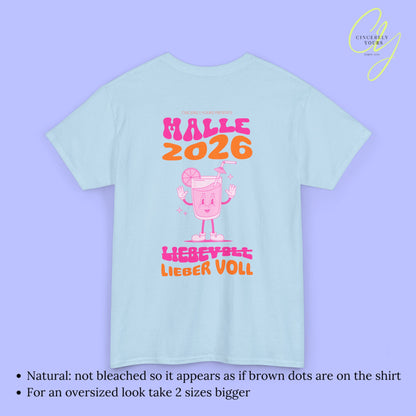 Malle Shirt Malle 2026 - Neon cocktail Maskottchen Lieber voll