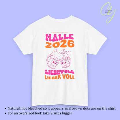 Malle Shirt Malle 2026 - Bierkrug neon Lieber voll