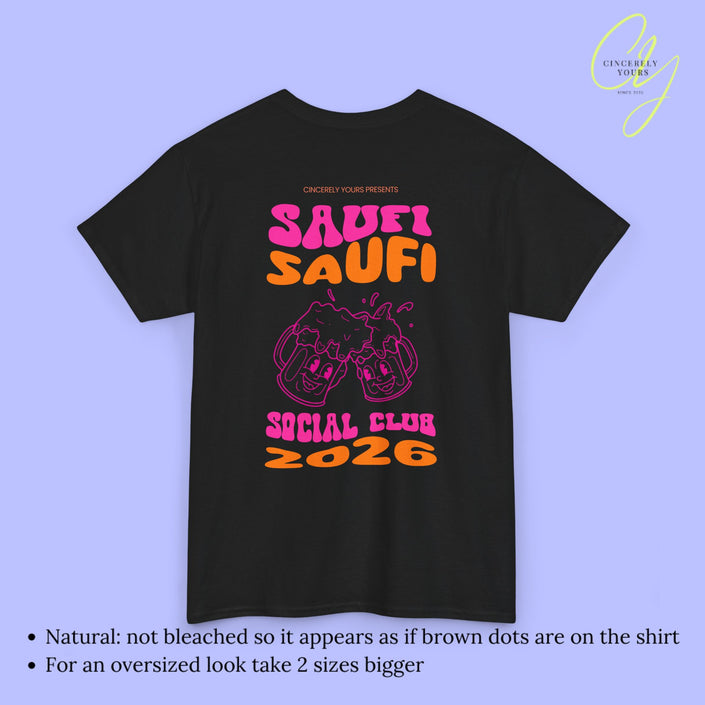 Saufi Saufi Social Club Bierkrug - Malle Shirt Backprint
