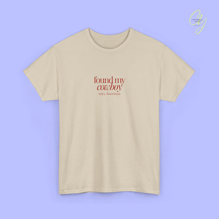 Bride to be Shirt | Found my cowboy Old Money Western Bachelorette JGA Braut Shirt (customizable)
