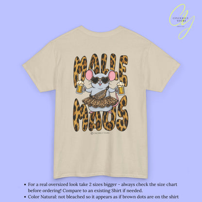 Mallemaus Shirt  —  Malle Maus T-Shirt Leopard backprint(Customizable)