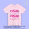 Malle Maus Shirt - Personalisiertes Mallemaus T-Shirt Pink Bubble font