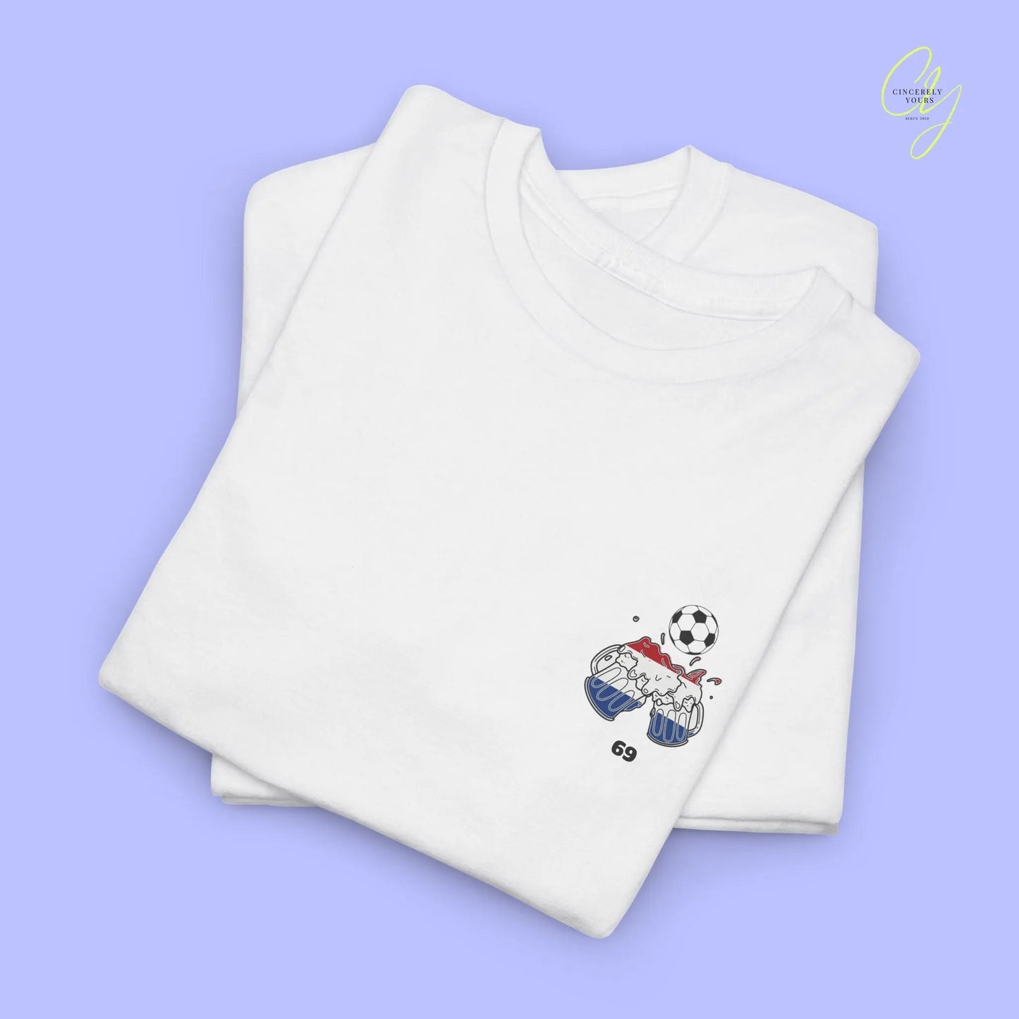 Personaliserter Name Fussball Shirt — Niederlande Flagge Bierkrug (Personalisierbar) Cincerely Yours