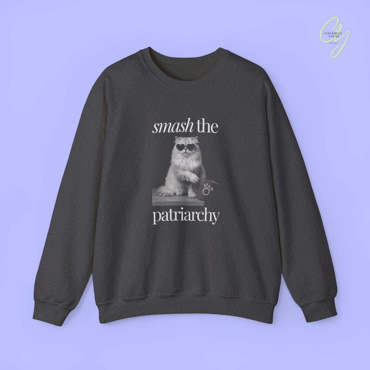 Cat Sweatshirt | Smash the patriarchy bootleg