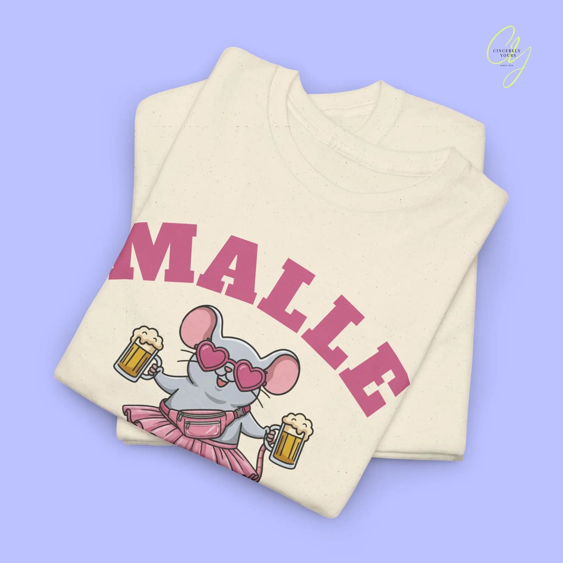 Malle Party Shirt — Malle Party Maus Bierkrug Bauchtasche (Customizable) Cincerely Yours