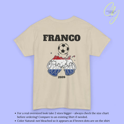Personaliserter Name Fussball Shirt — Niederlande Flagge Bierkrug (Personalisierbar) Cincerely Yours
