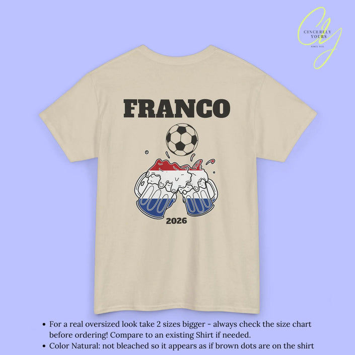 Personaliserter Name Fussball Shirt — Niederlande Flagge Bierkrug (Personalisierbar) Cincerely Yours