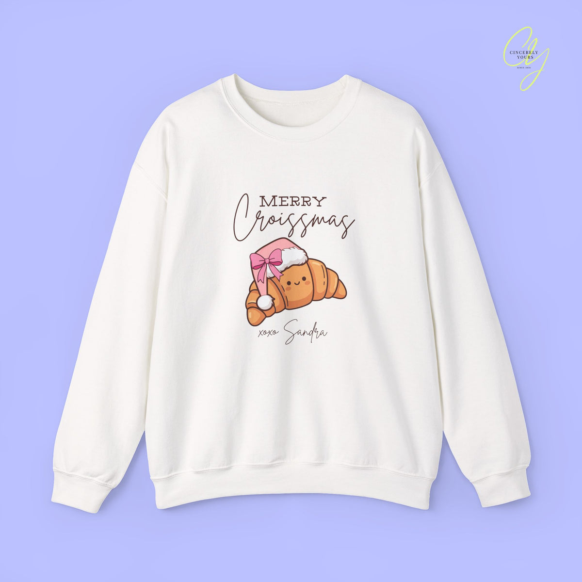 Christmas Sweatshirt | Merry Croissmas