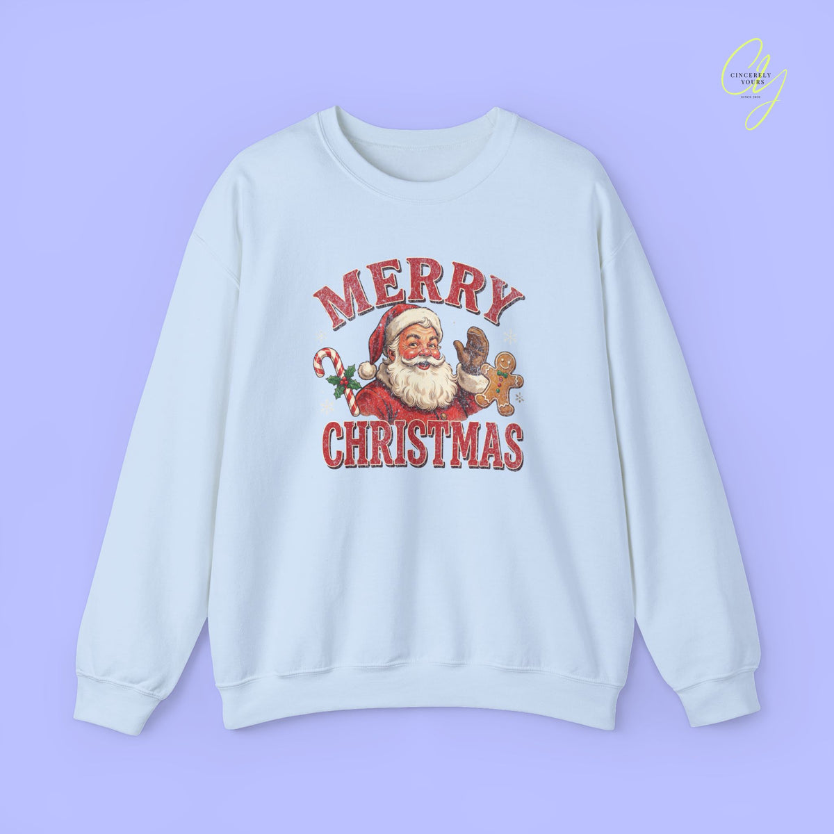 Christmas Sweatshirt | Merry Christmas retro Santa