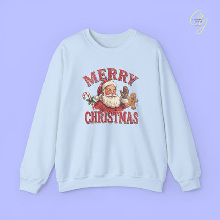 Christmas Sweatshirt | Merry Christmas retro Santa
