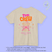Coquette Bachelorette Party Tee — The Bride Crew Cherry Bow Champagne (Customizable)