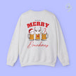 Christmas Sweatshirt | Merry Drunkmas beer mug