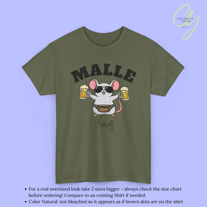 Malle Party Shirt — Malle Maus Bierkrug Bauchtasche Cincerely Yours