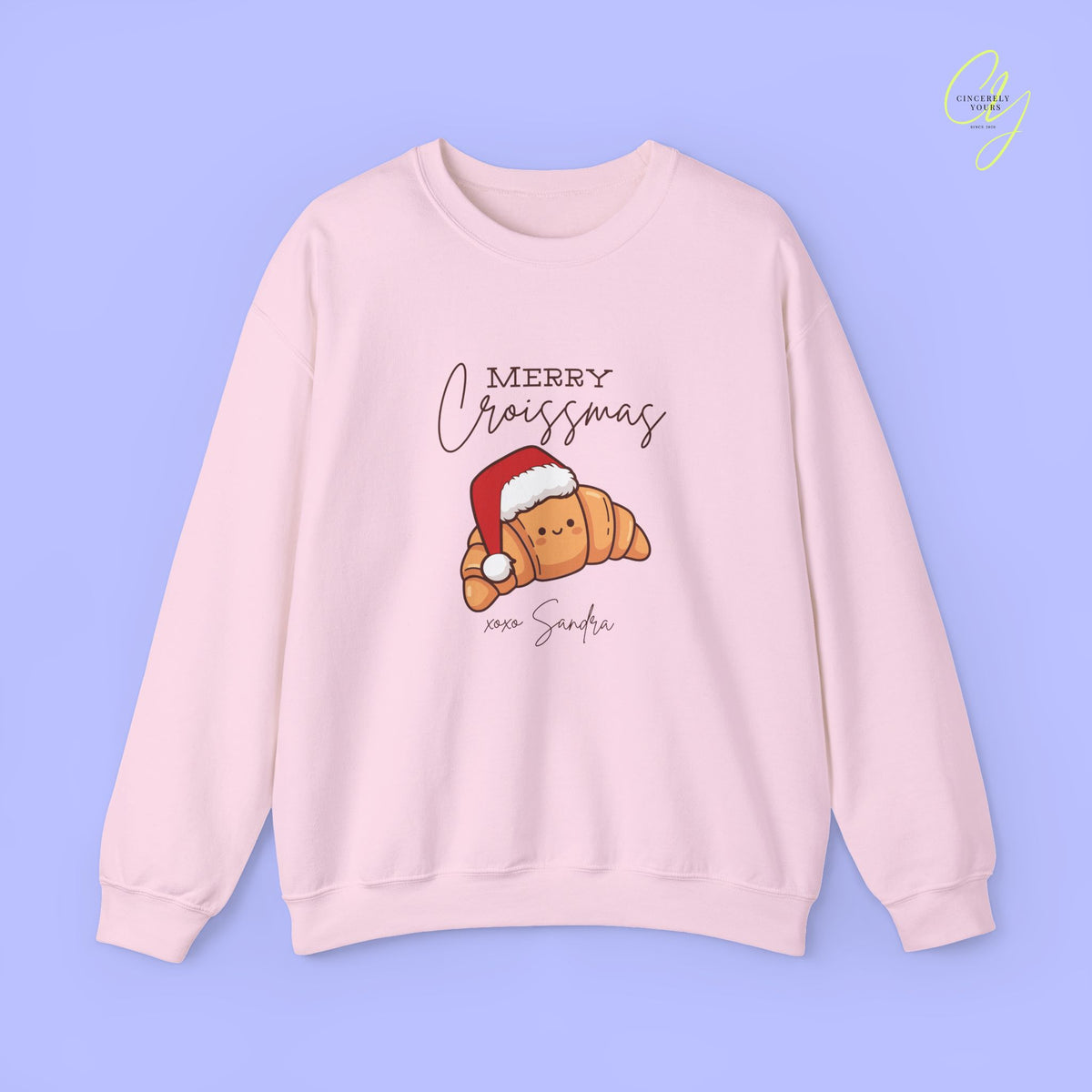 Christmas Sweatshirt | Merry Croissmas