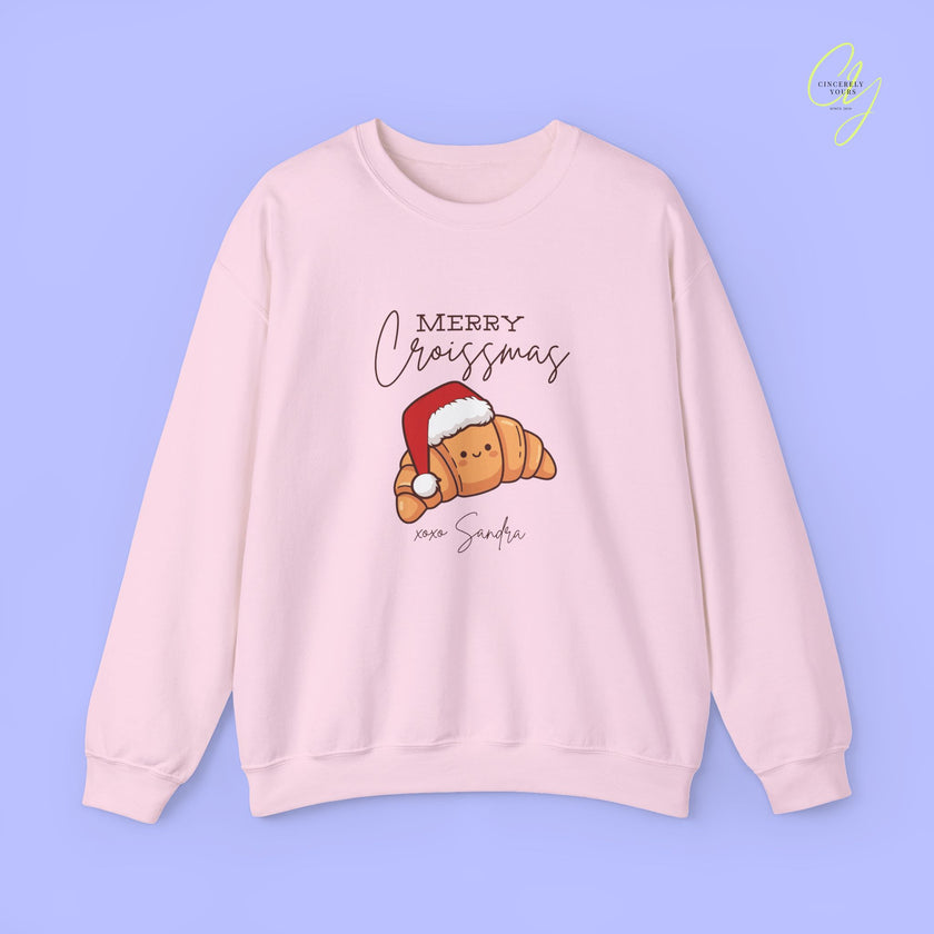 Christmas Sweatshirt | Merry Croissmas