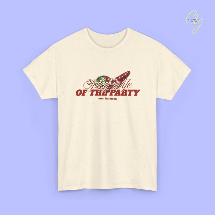 JGA Shirt Braut | Spicy Wife the Party Bachelorette Shirt (customized)