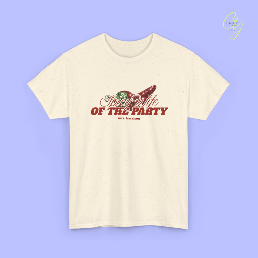 JGA Shirt Braut | Spicy Wife the Party Bachelorette Shirt (customized)
