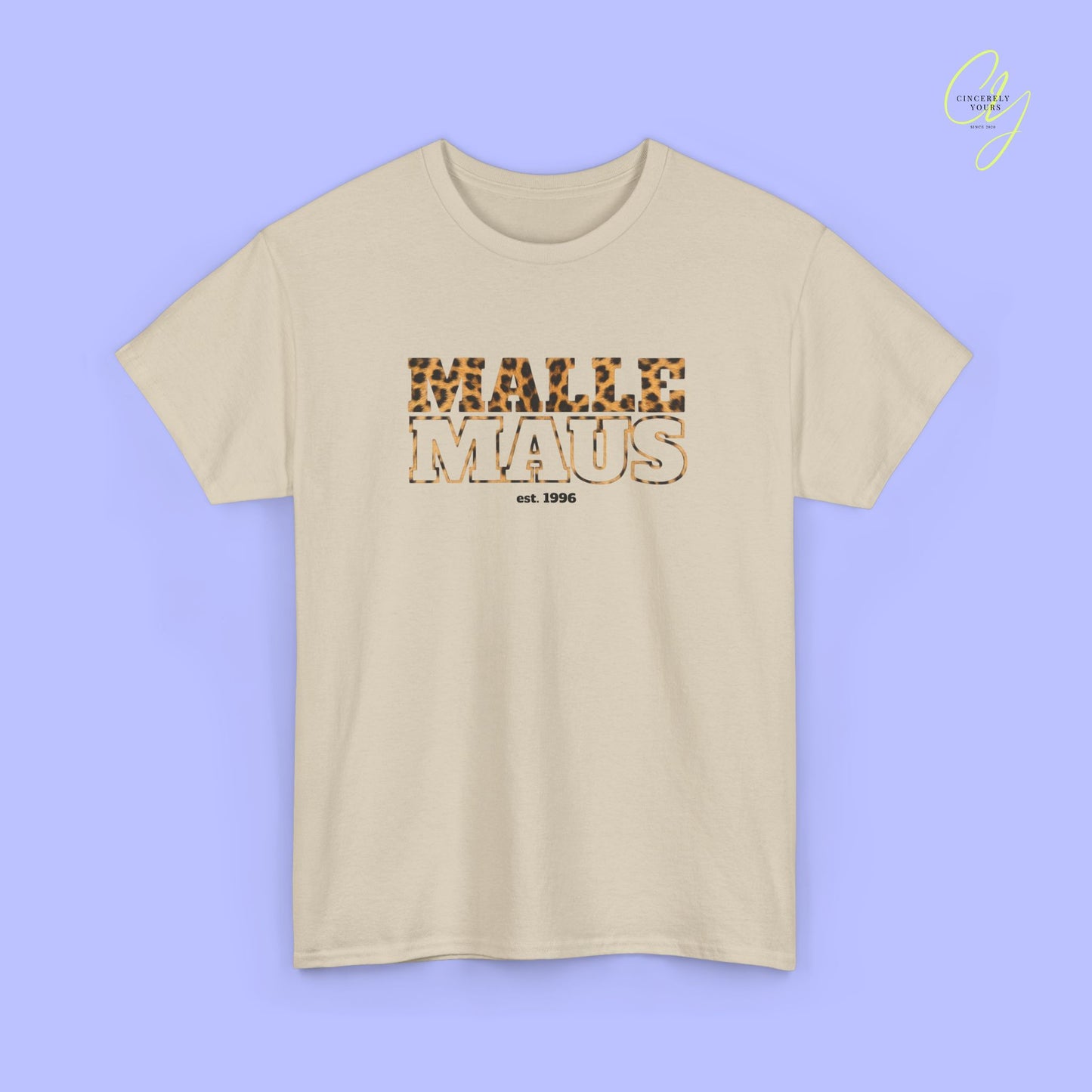 Mallemaus Shirt — Malle Maus Schriftzug Leopard (Customizable)