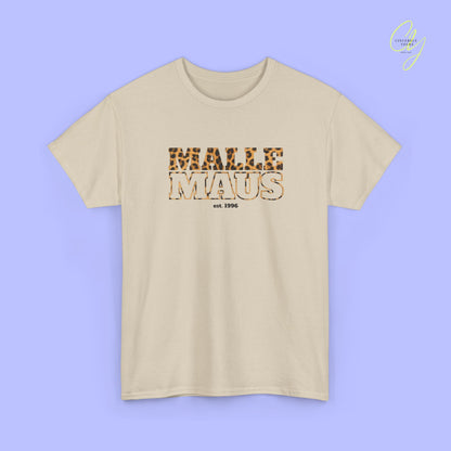 Mallemaus Shirt — Malle Maus Schriftzug Leopard (Customizable)