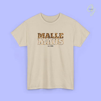 Mallemaus Shirt — Malle Maus Schriftzug Leopard (Customizable)