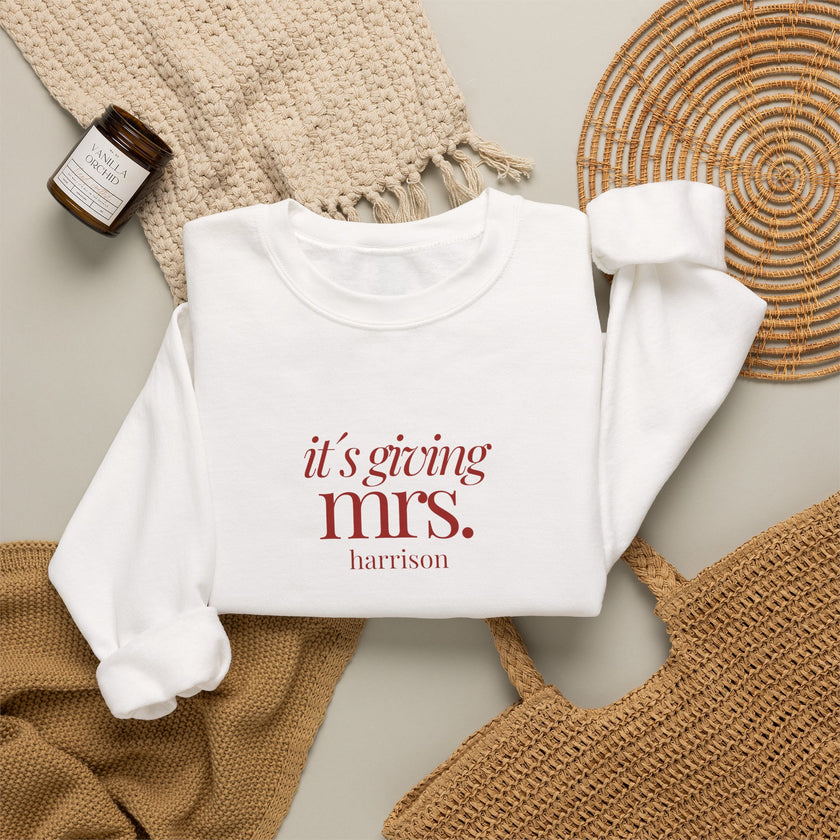 Bride Sweatshirt | Its giving mrs