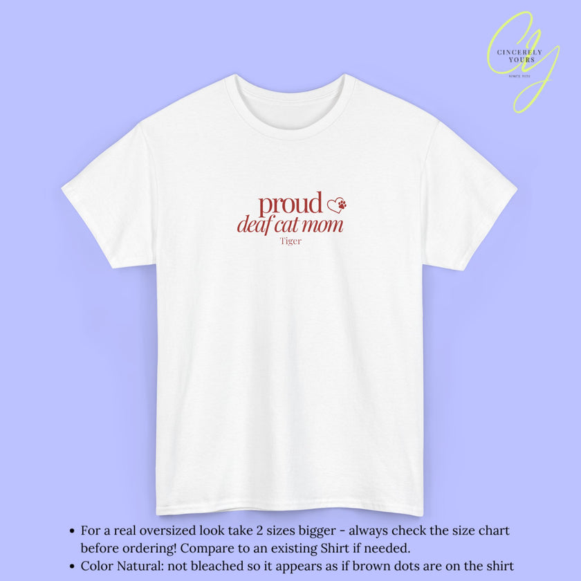Cat Shirt | Proud Deaf Cat Mom