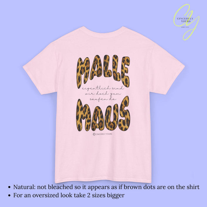 Mallemaus Shirt | Malle Maus Leopard Eigentlich sind wir zum saufen da