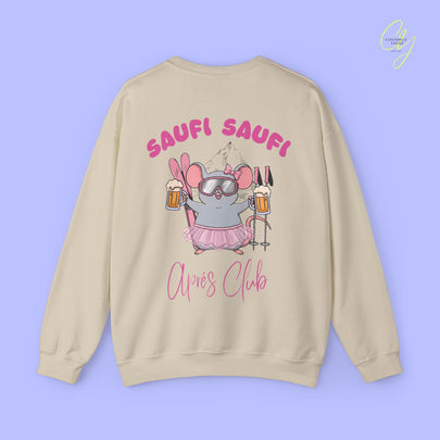 Party Sweater | Saufi Saufi Aprés Ski Maus Pink Social Club