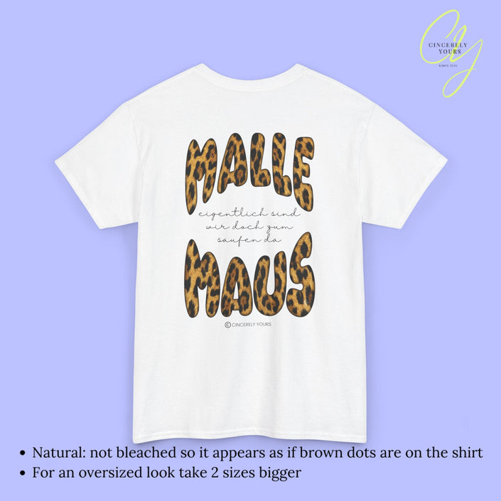 Mallemaus Shirt | Malle Maus Leopard Eigentlich sind wir zum saufen da