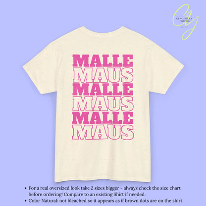 Mallemaus Shirt Malle - Malle Maus Backprint (Personalisierbar)