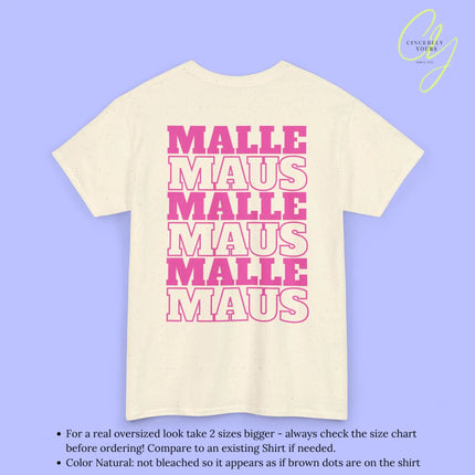 Mallemaus Shirt Malle - Malle Maus Backprint (Personalisierbar)