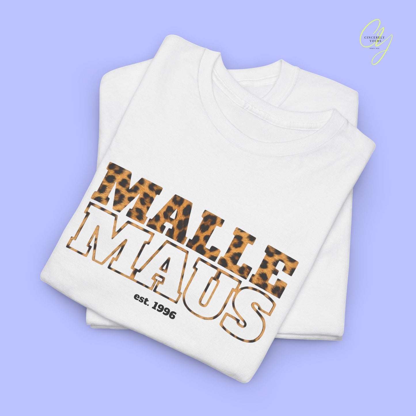 Mallemaus Shirt — Malle Maus Schriftzug Leopard (Customizable)