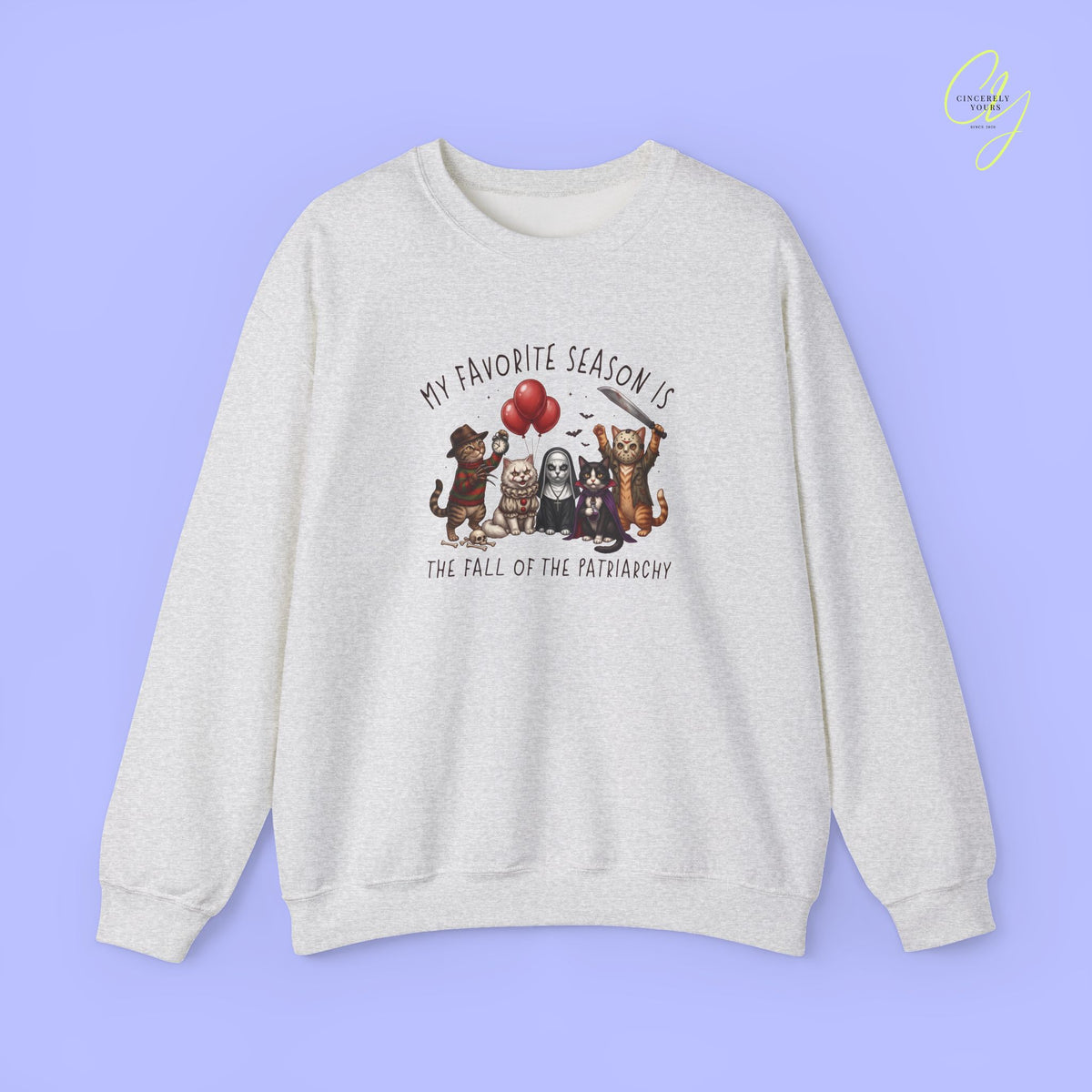 Cat Sweatshirt | Fall of the patriarchy