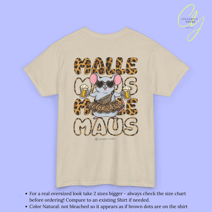 Mallemaus Shirt Malle Maus Leopard —  Leoparden Malle Maus Bierkrug (Customizable)