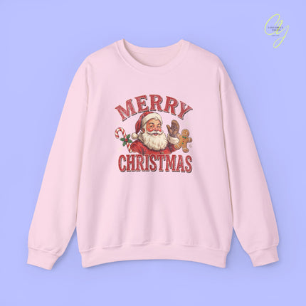 Christmas Sweatshirt | Merry Christmas retro Santa