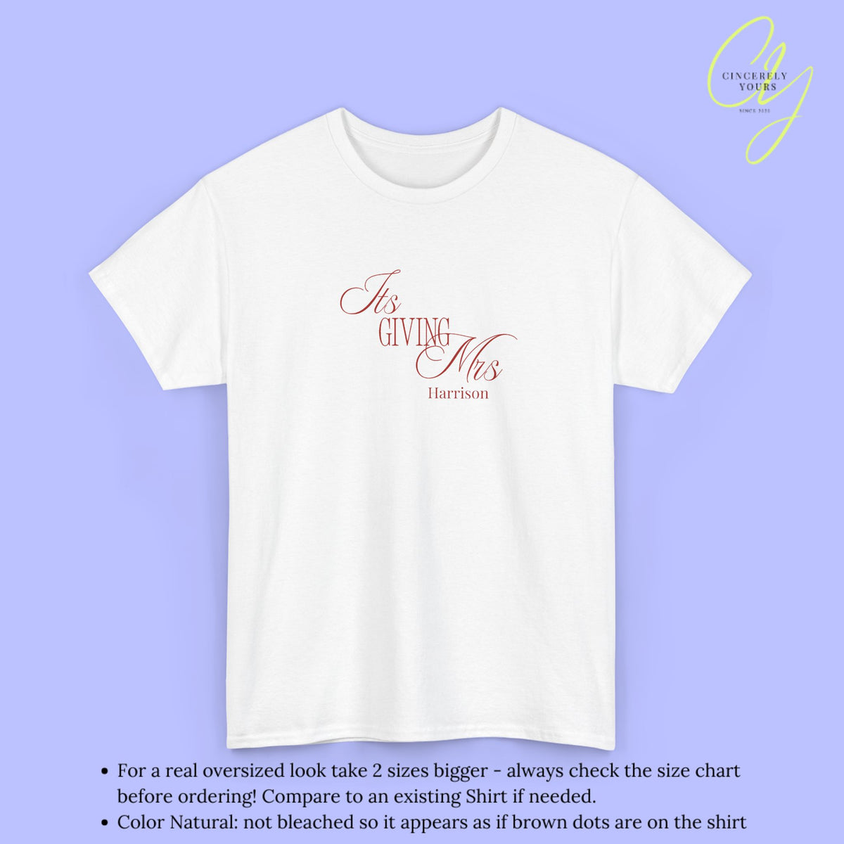 Bride Shirt | It's giving Mrs.