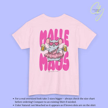 Mallemaus Shirt Malle Maus —  Pink Bauchtasche Bierkrug (Customizable)