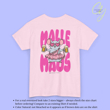 Mallemaus Shirt Malle Maus —  Pink Bauchtasche Bierkrug (Customizable)
